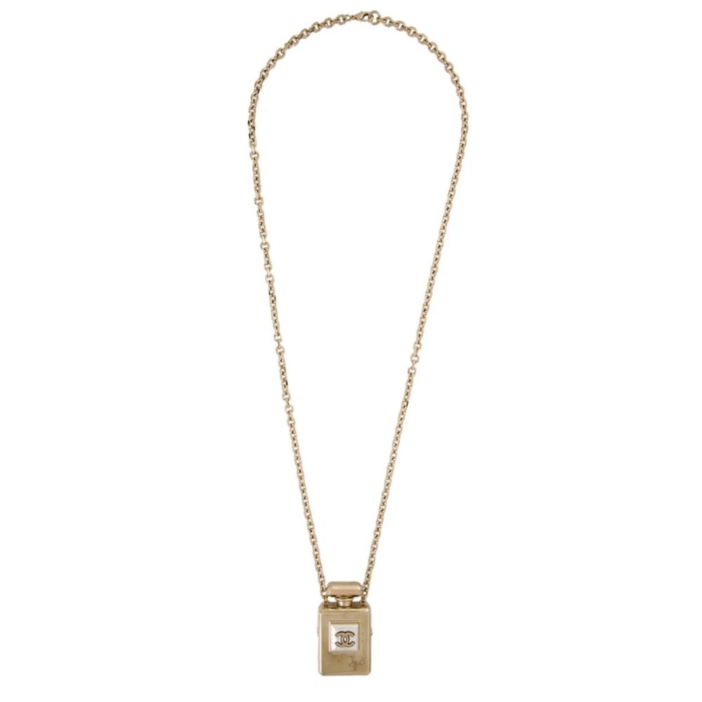 Chanel bottle locket necklace NWT runway piece